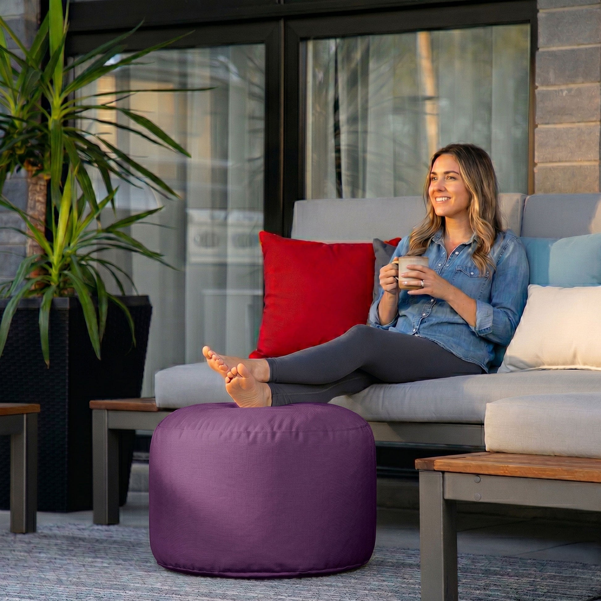 Puf para interior y exterior Soleil