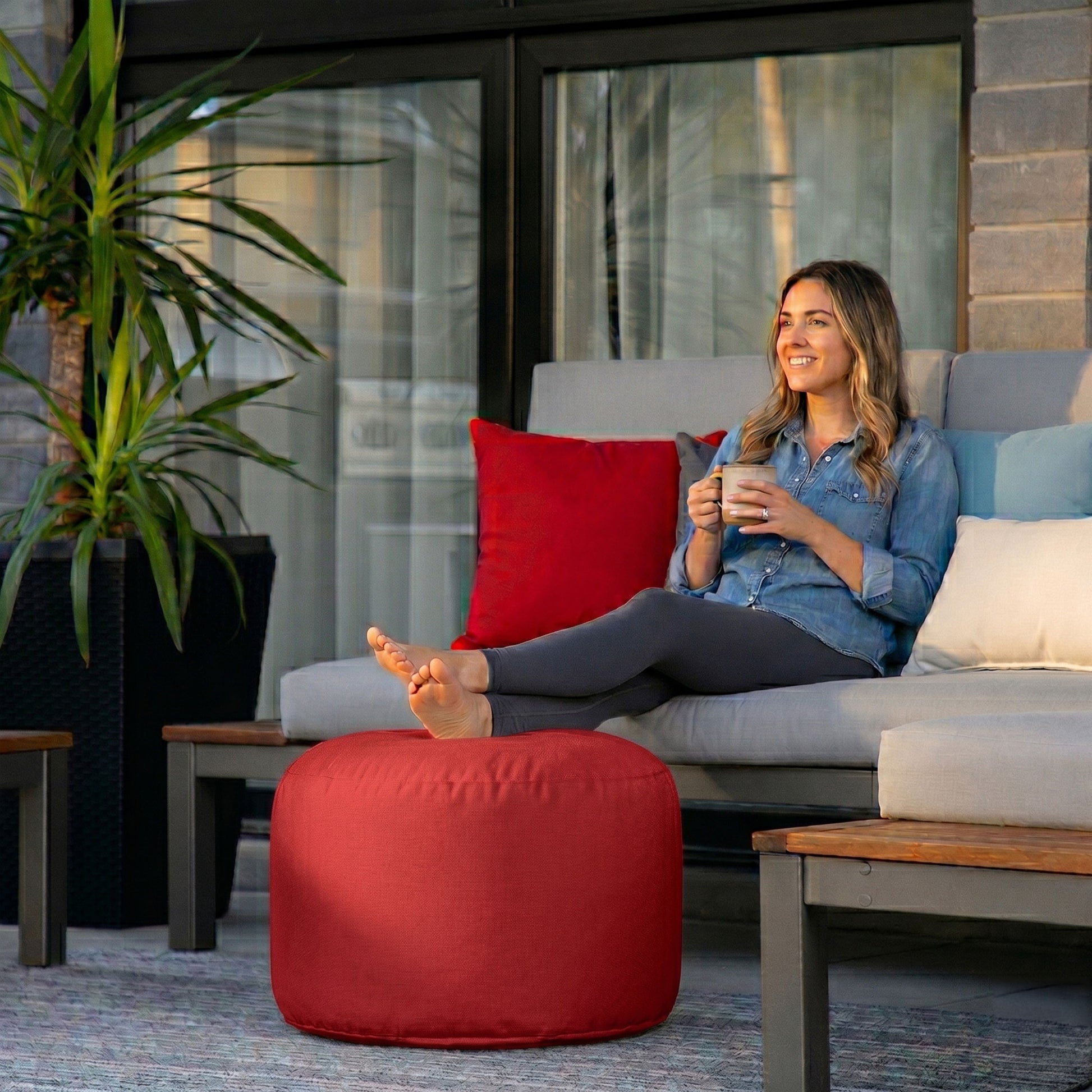 Puf para interior y exterior Soleil