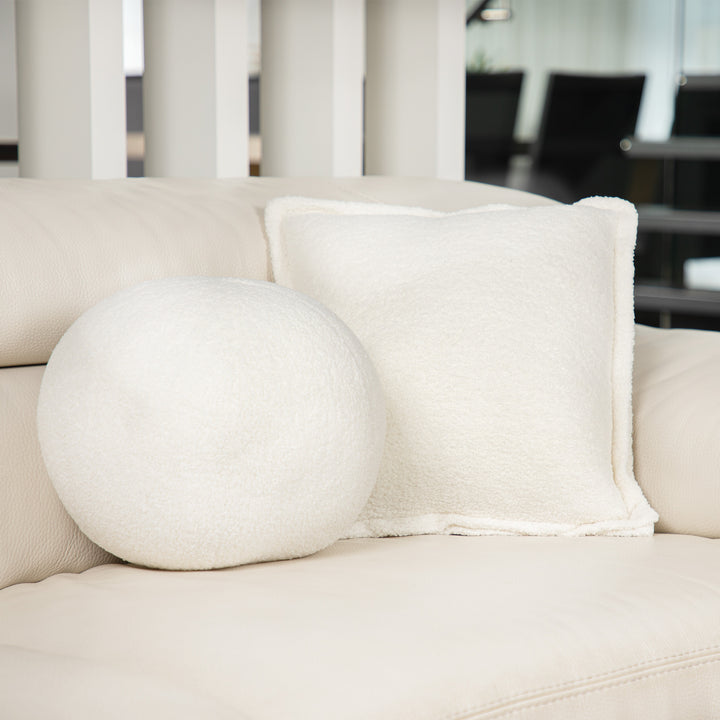 Woolly White Cushion, Set of 2