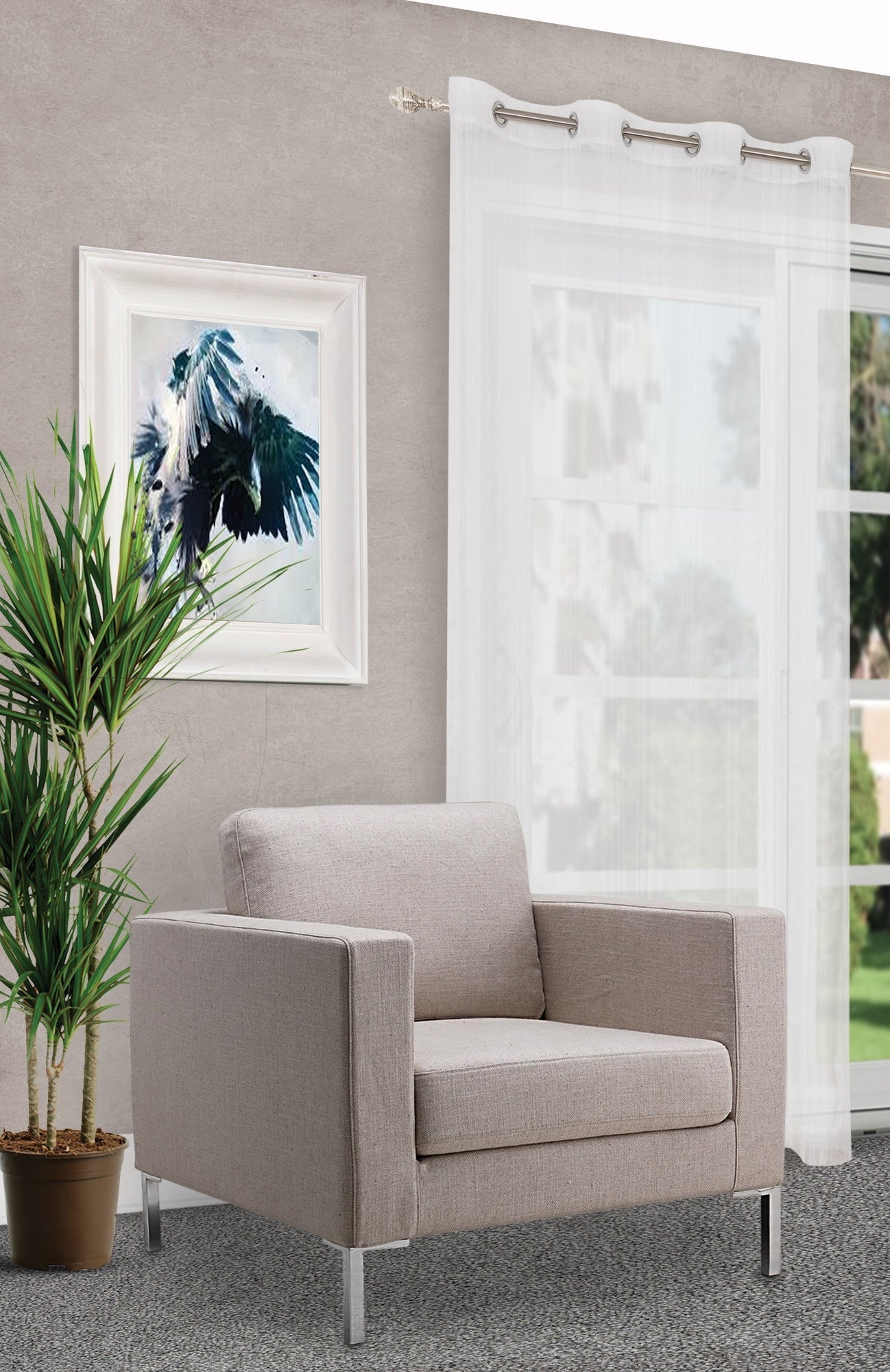 Aubrey Striped Sheer 2PC