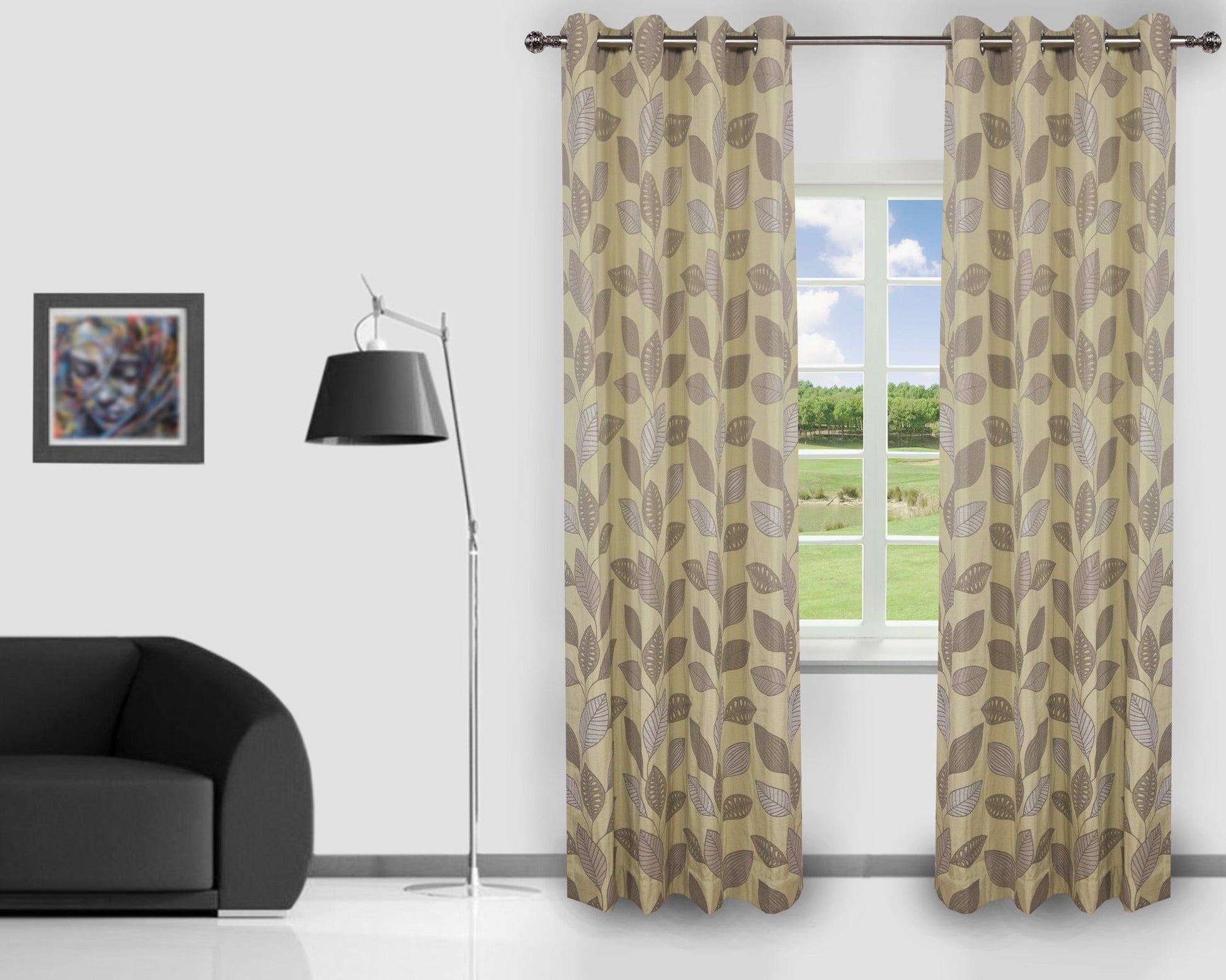 Caroline Lime Panel 2PC