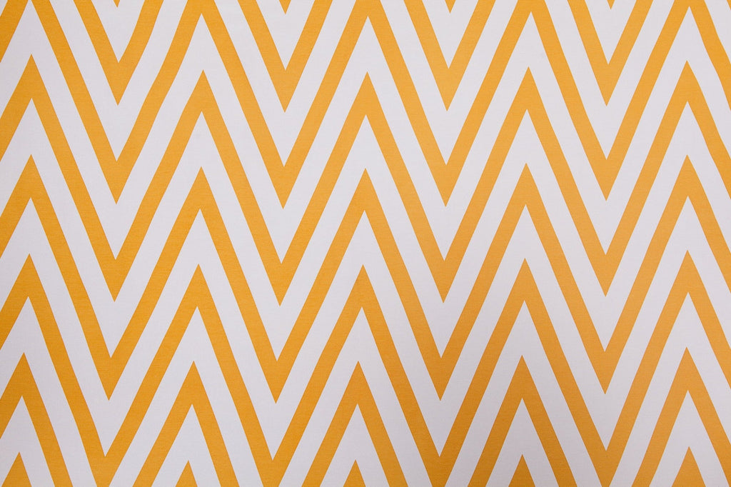 Chevron Yellow Curtain 2PC
