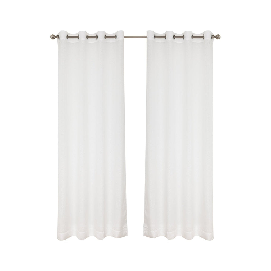 White curtains with grommets 