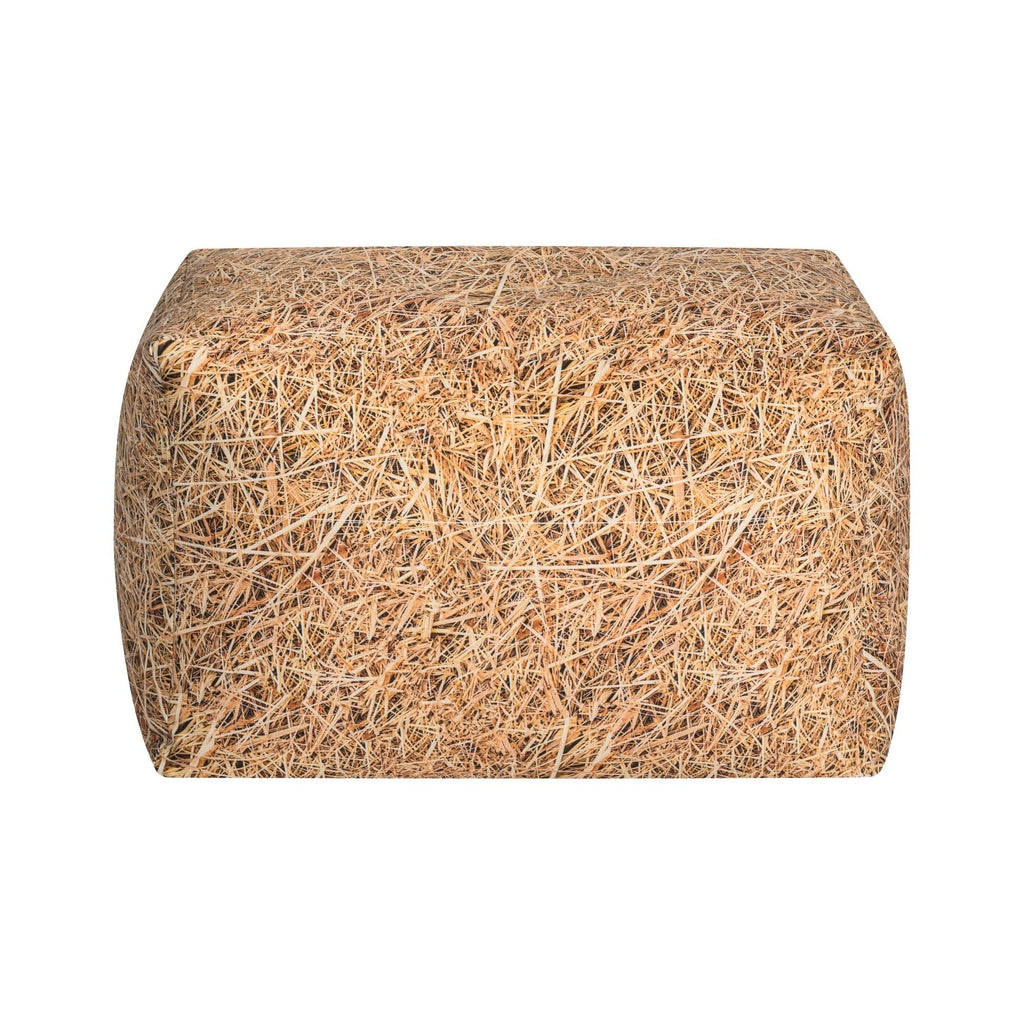 Hay bale on a white background
