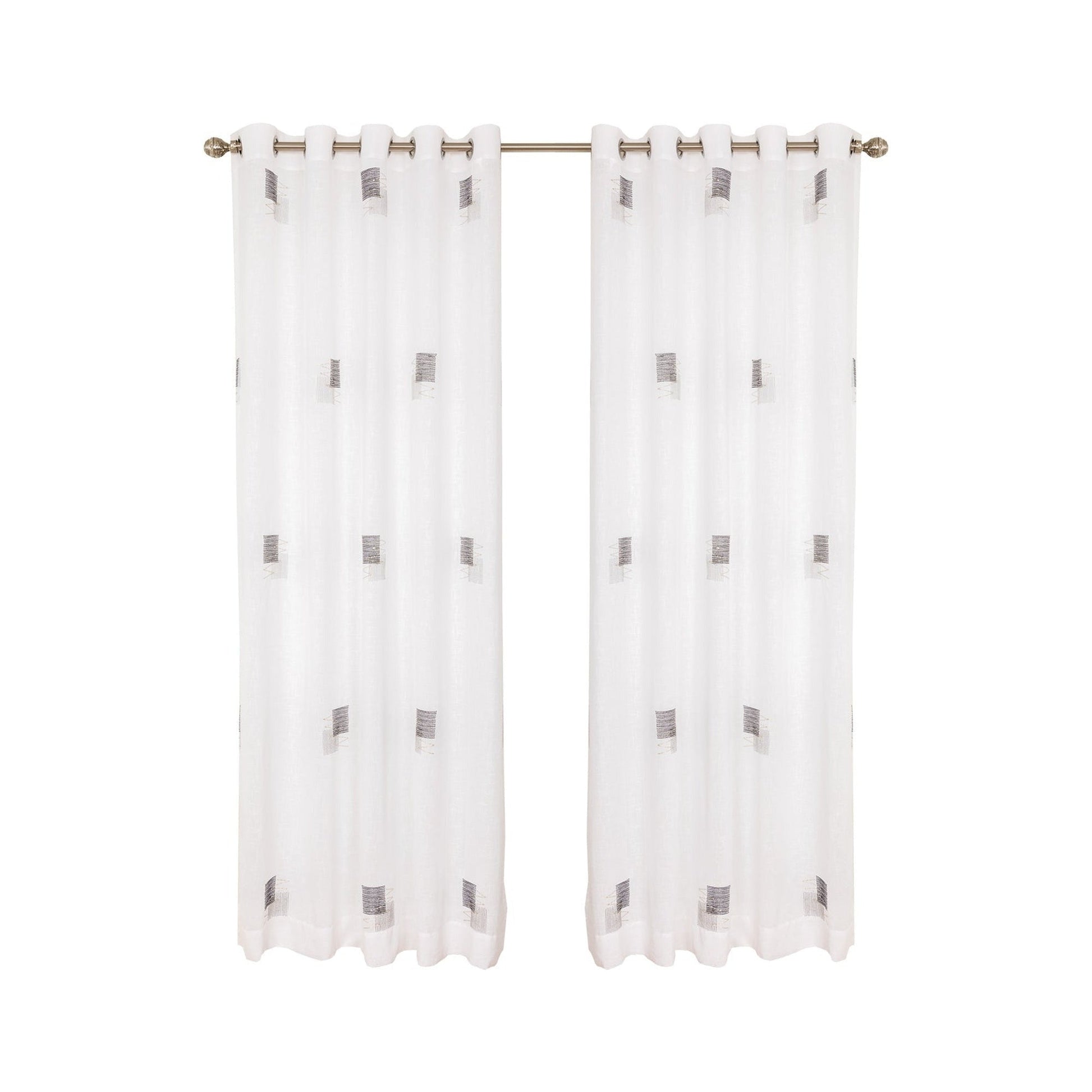 Rideau semi-transparent design 60"x96"