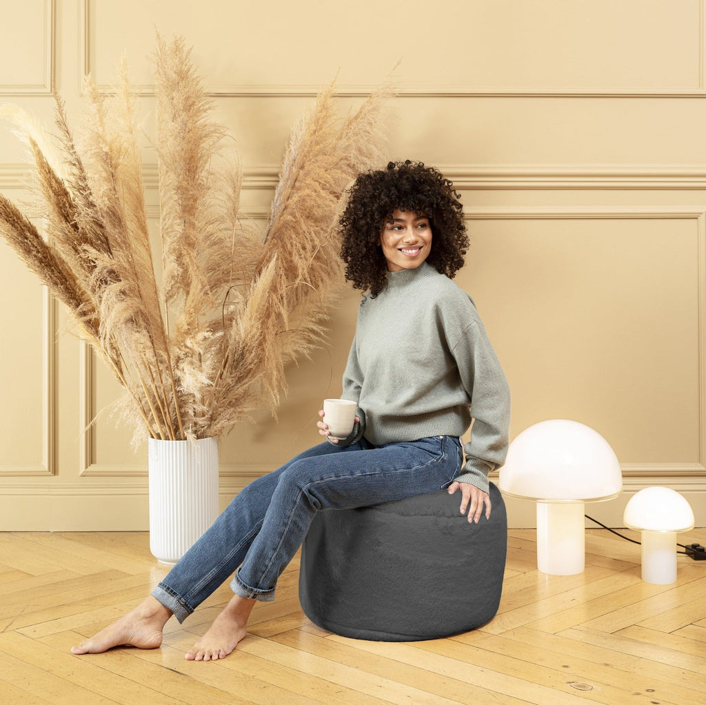 Puf de piel sintética Dotcom Softy