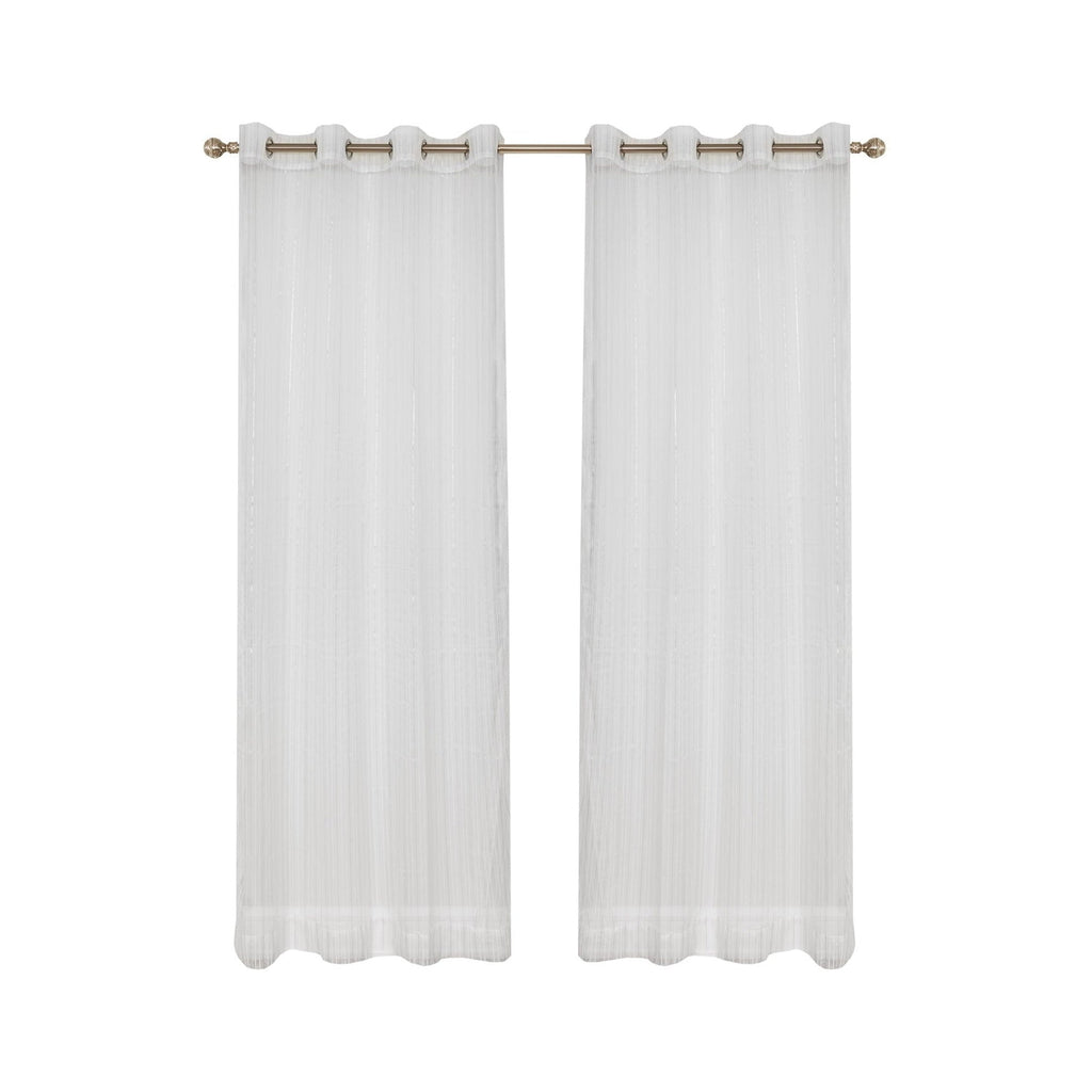 White curtains with grommets 