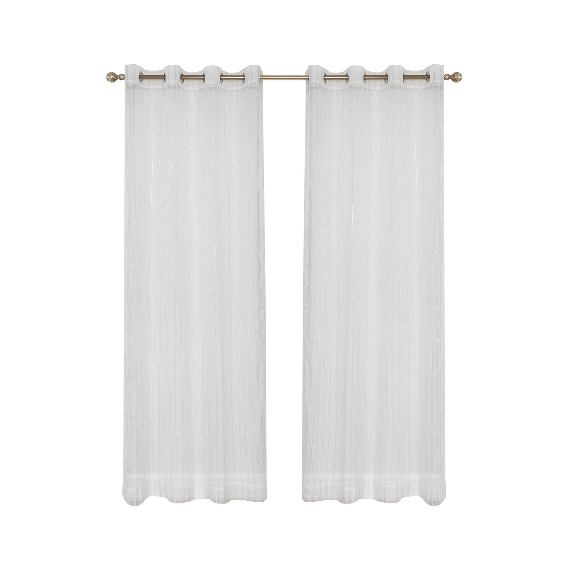White curtains with grommets 