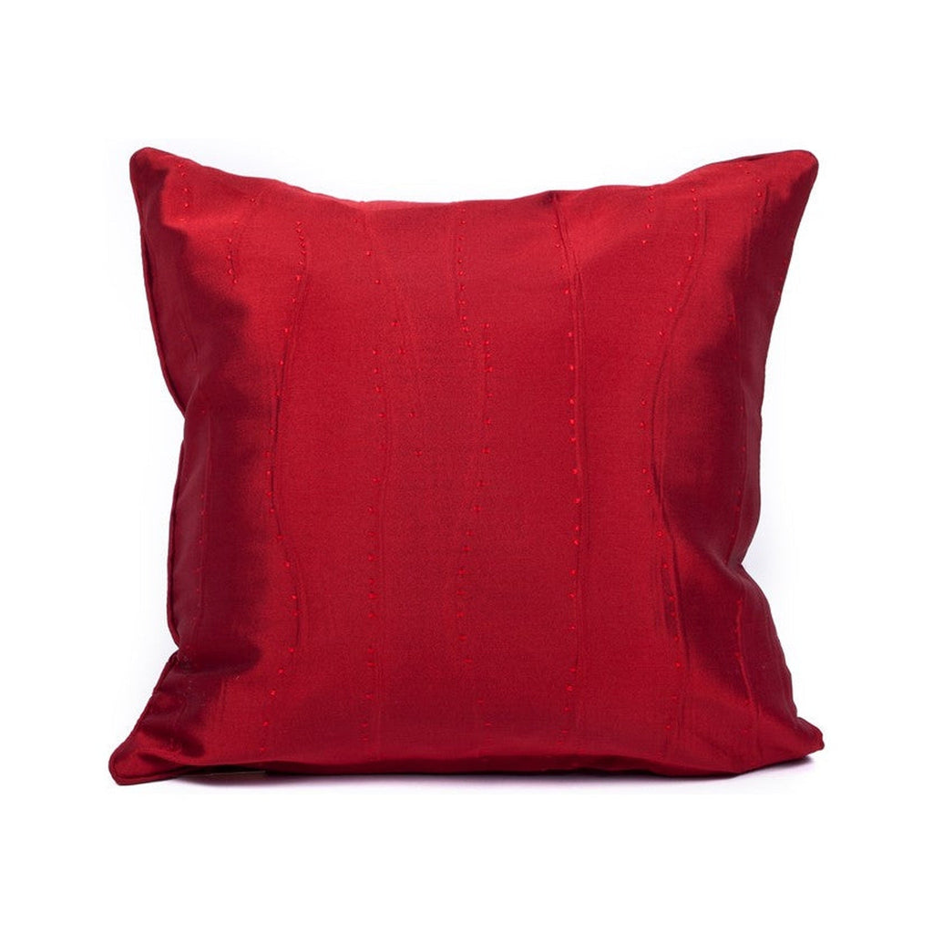 Red pillow on a white background