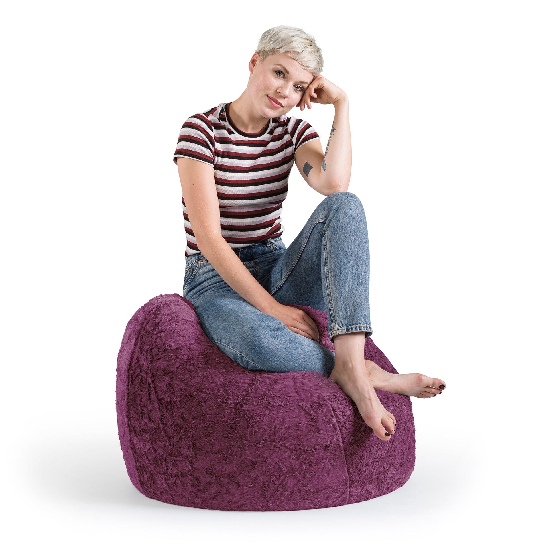 Fauteuil poire moelleux