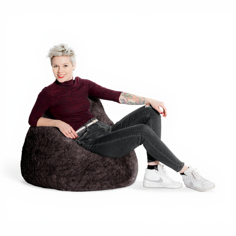 Fauteuil poire moelleux