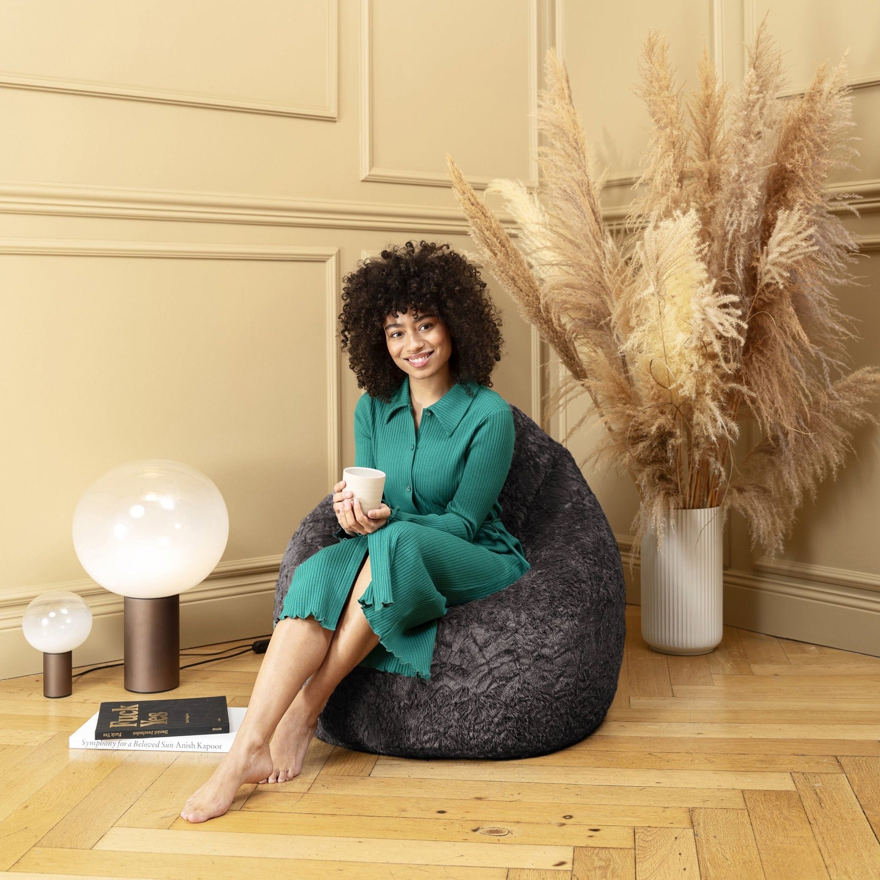 Fauteuil poire moelleux