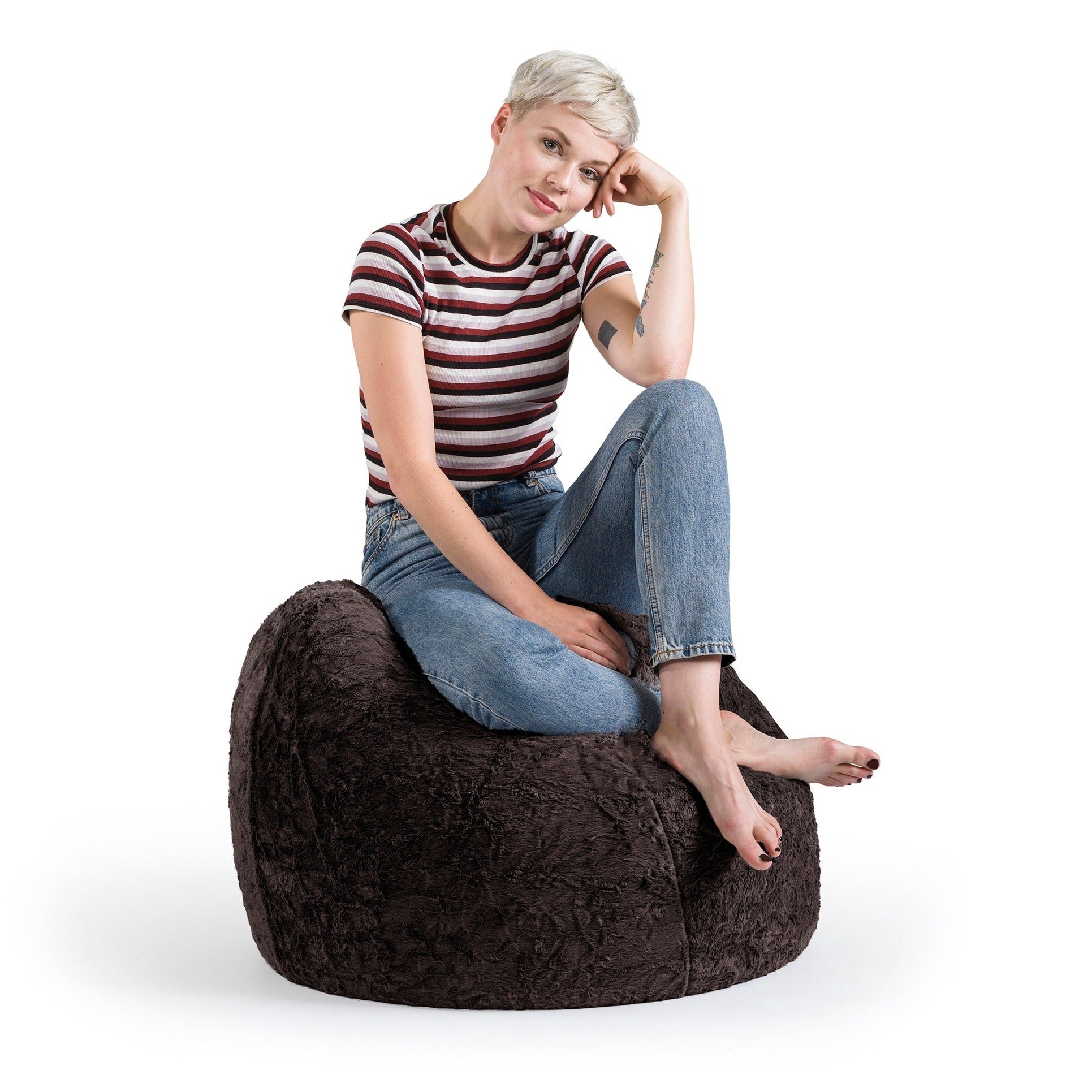 Fauteuil poire moelleux