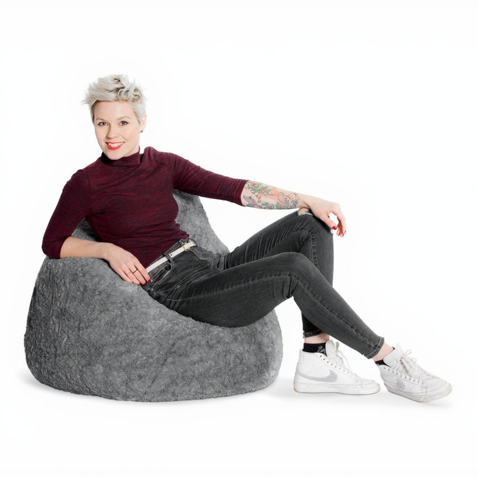 Fauteuil poire moelleux
