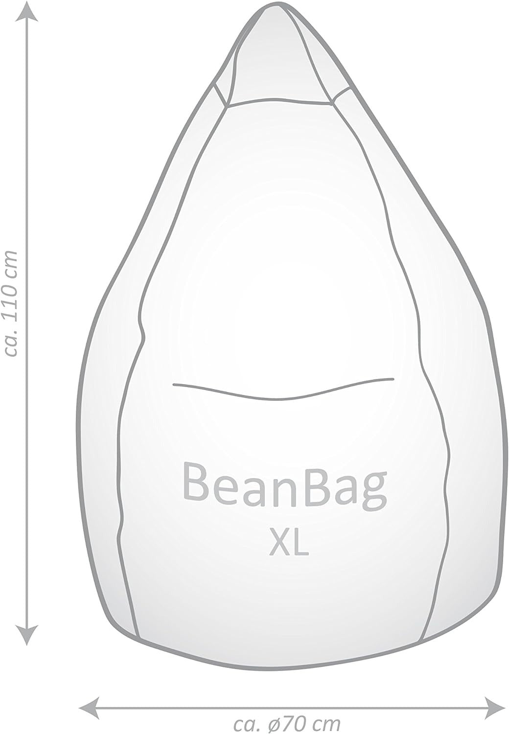 Fauteuil poire Fussball