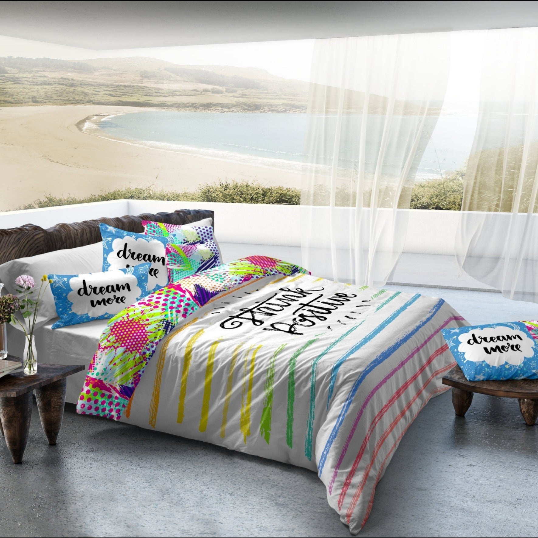 Alicia Queen Cotton Duvet Cover Set