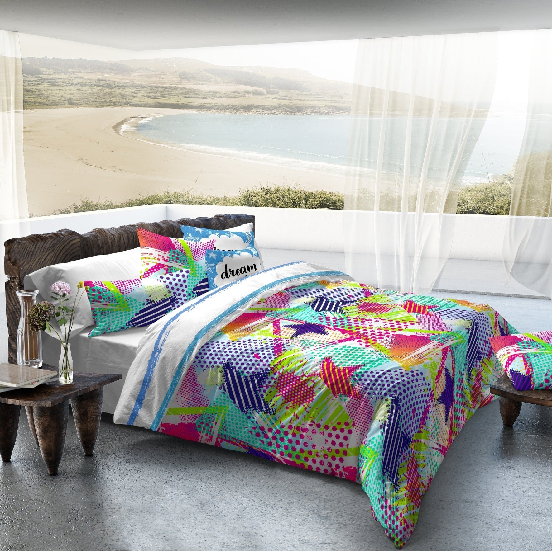 Alicia Queen Cotton Duvet Cover Set