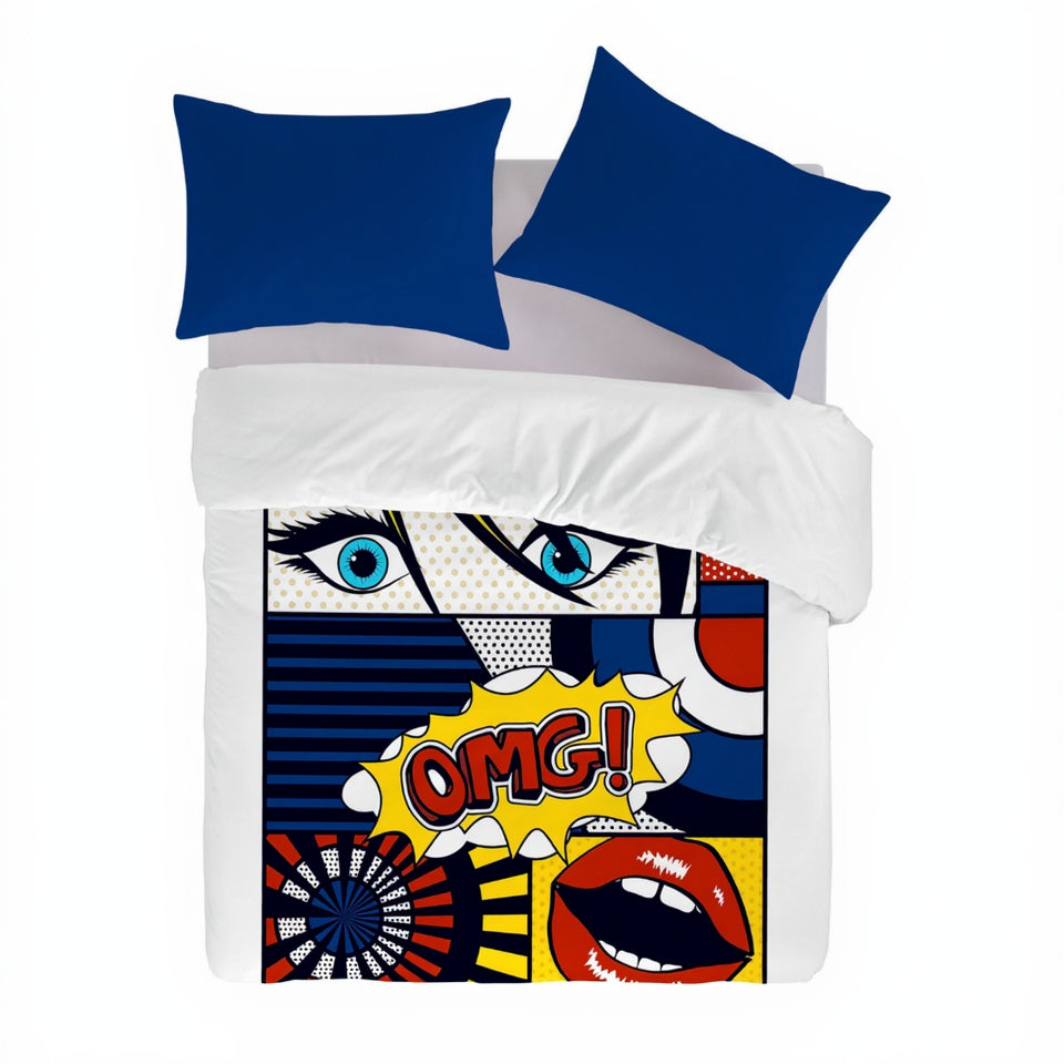 Gouchee Home Comics Queen 3pc Duvet Cover Set