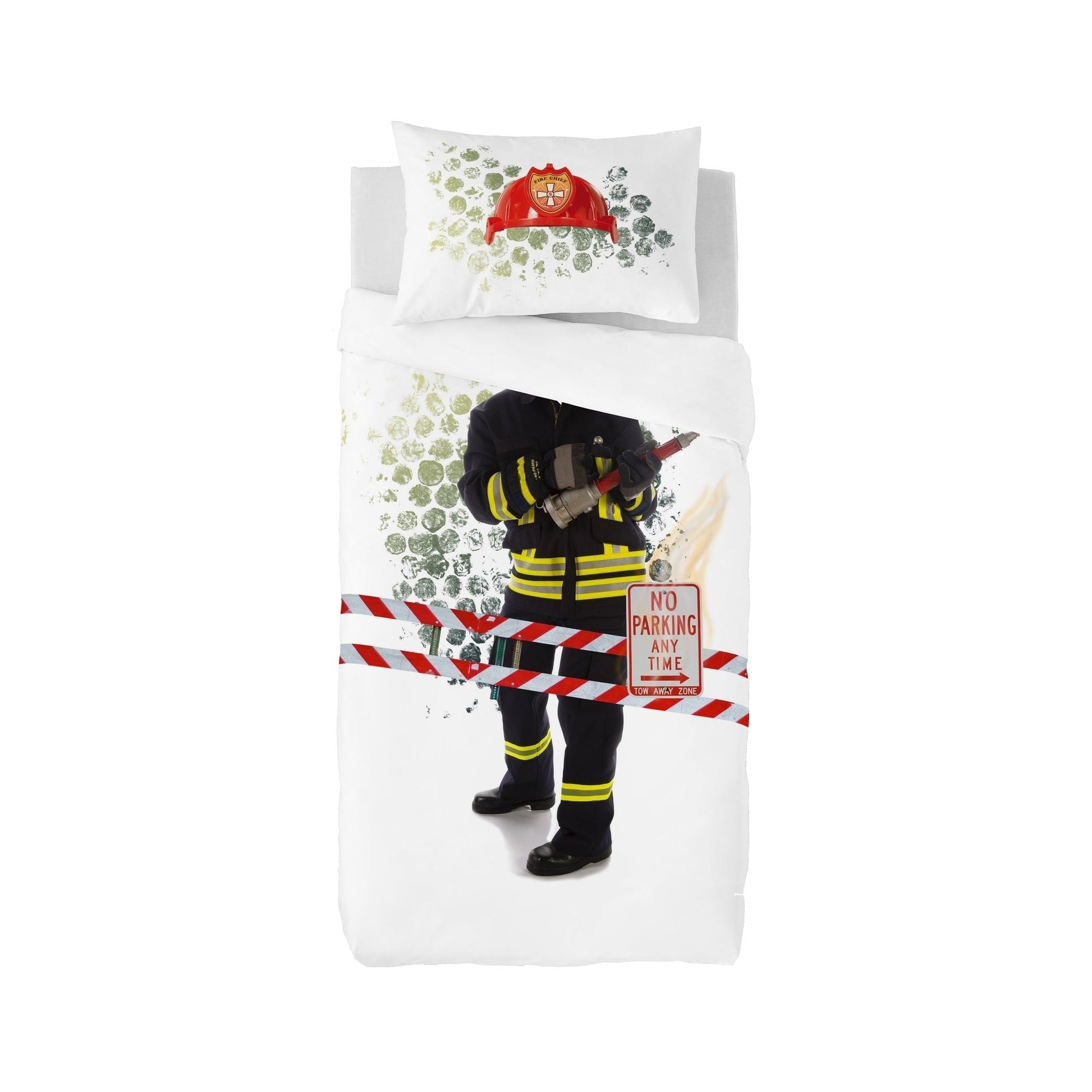 Gouchee Home Fireman Twin 2pc Duvet Cover Set