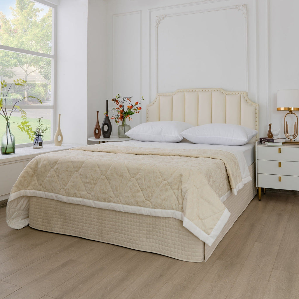 Gouchee Home Grid Bedskirt