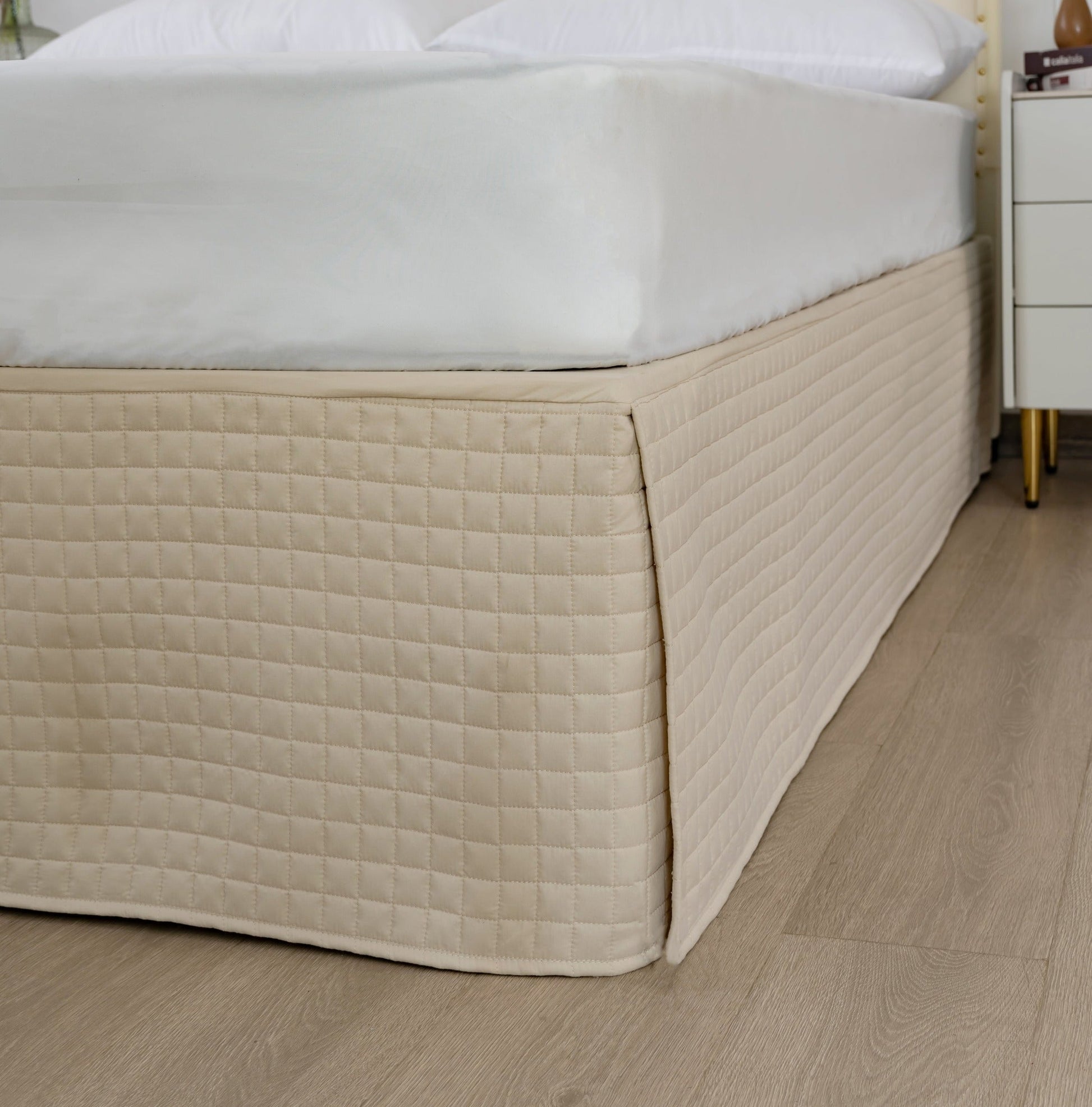 Gouchee Home Grid Bedskirt