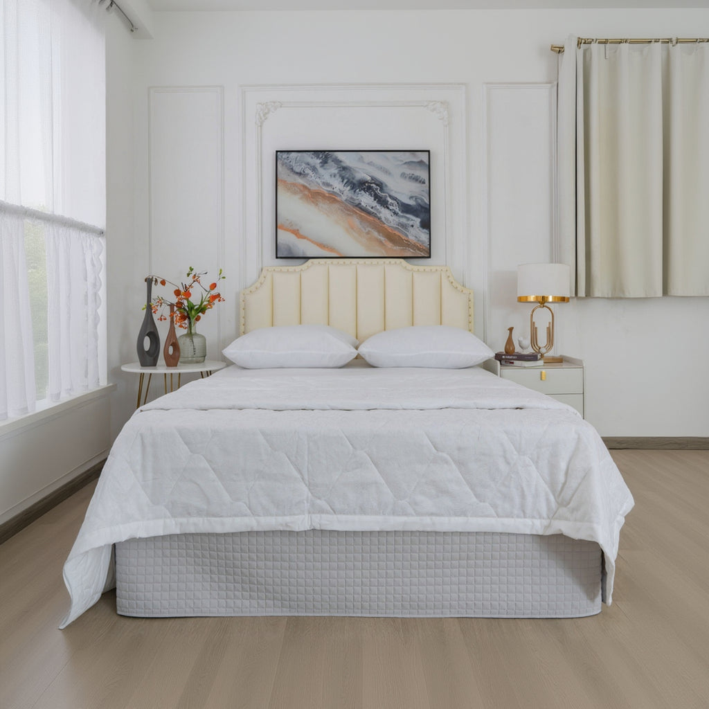 Gouchee Home Grid Bedskirt