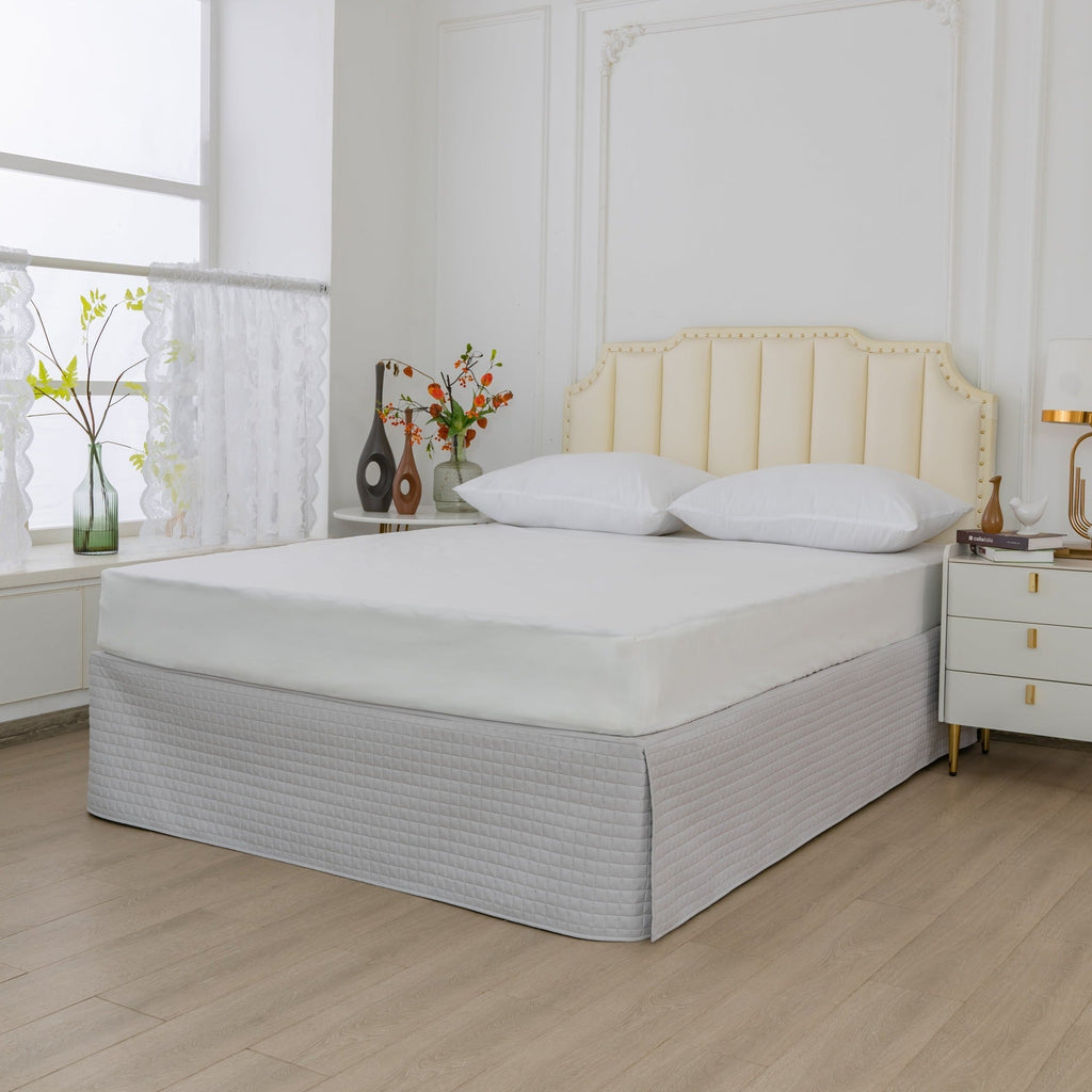 Gouchee Home Grid Bedskirt