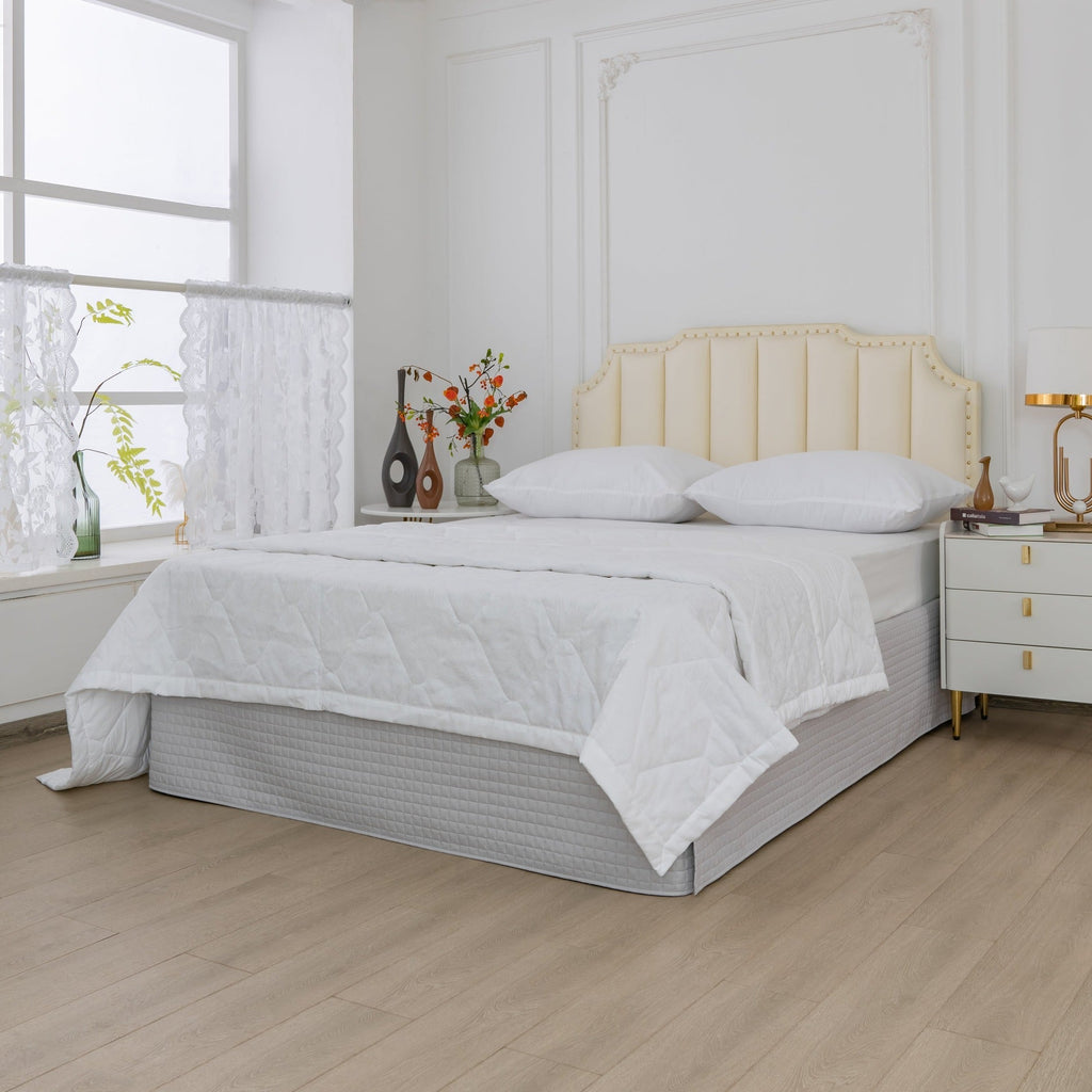 Gouchee Home Grid Bedskirt