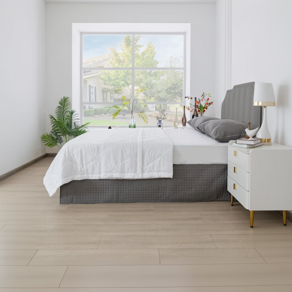 Gouchee Home Grid Bedskirt