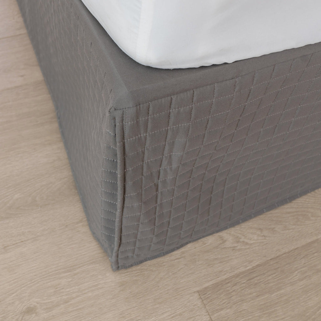 Gouchee Home Grid Bedskirt