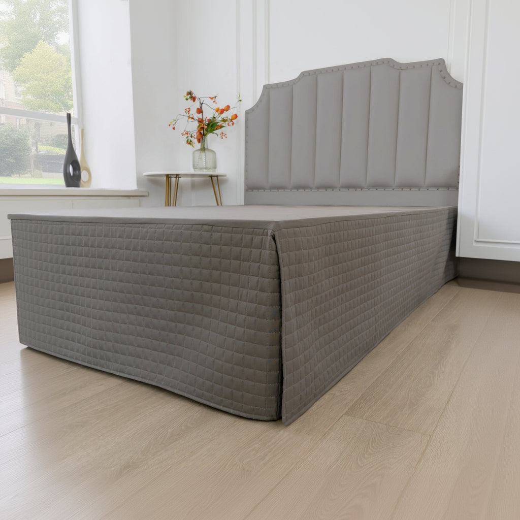 Gouchee Home Grid Bedskirt