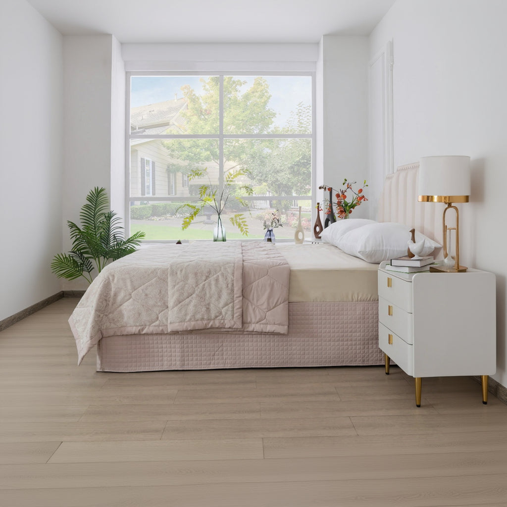 Gouchee Home Grid Bedskirt