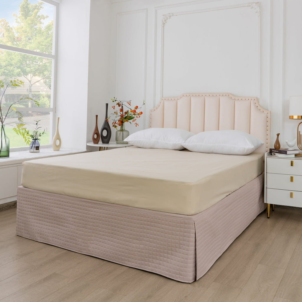 Gouchee Home Grid Bedskirt