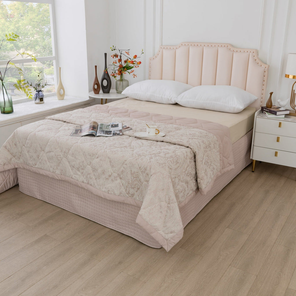 Gouchee Home Grid Bedskirt