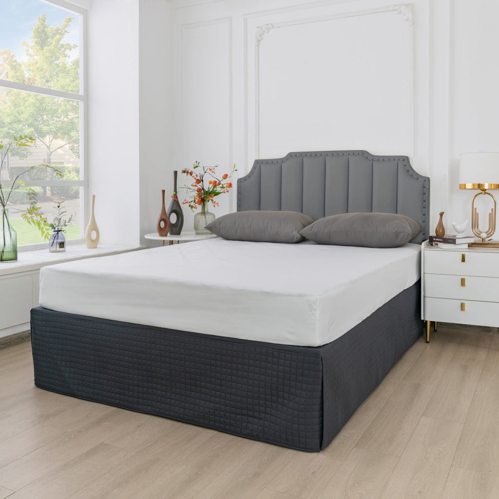 Gouchee Home Grid Bedskirt