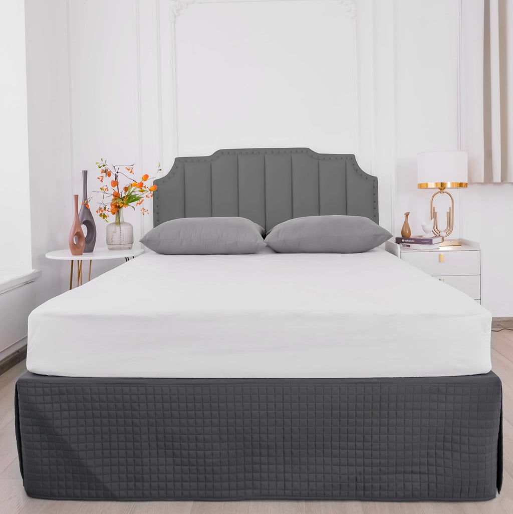 Gouchee Home Grid Bedskirt