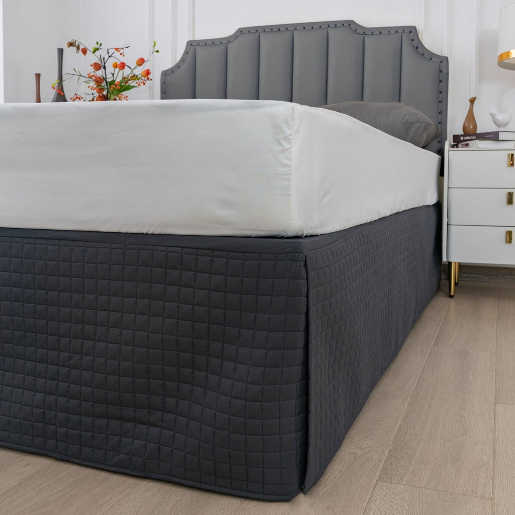 Gouchee Home Grid Bedskirt