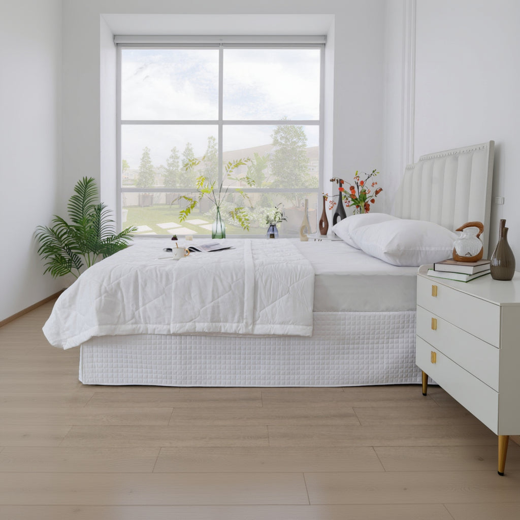 Gouchee Home Grid Bedskirt