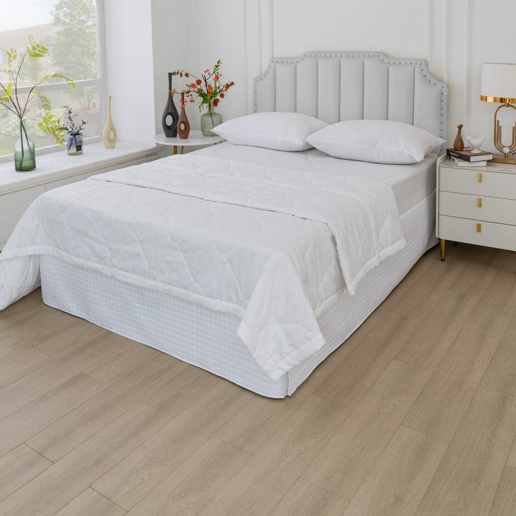 Gouchee Home Grid Bedskirt