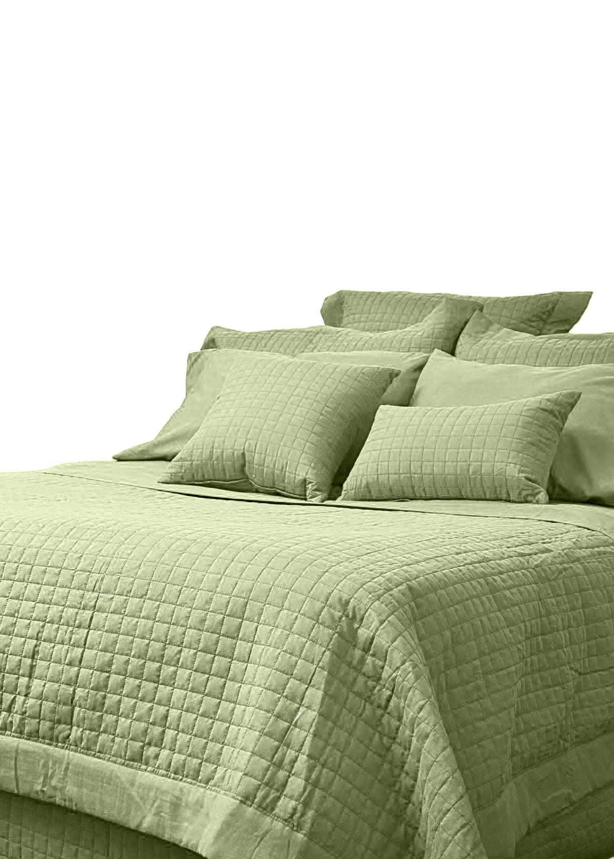 Gouchee Home Grid Bedskirt