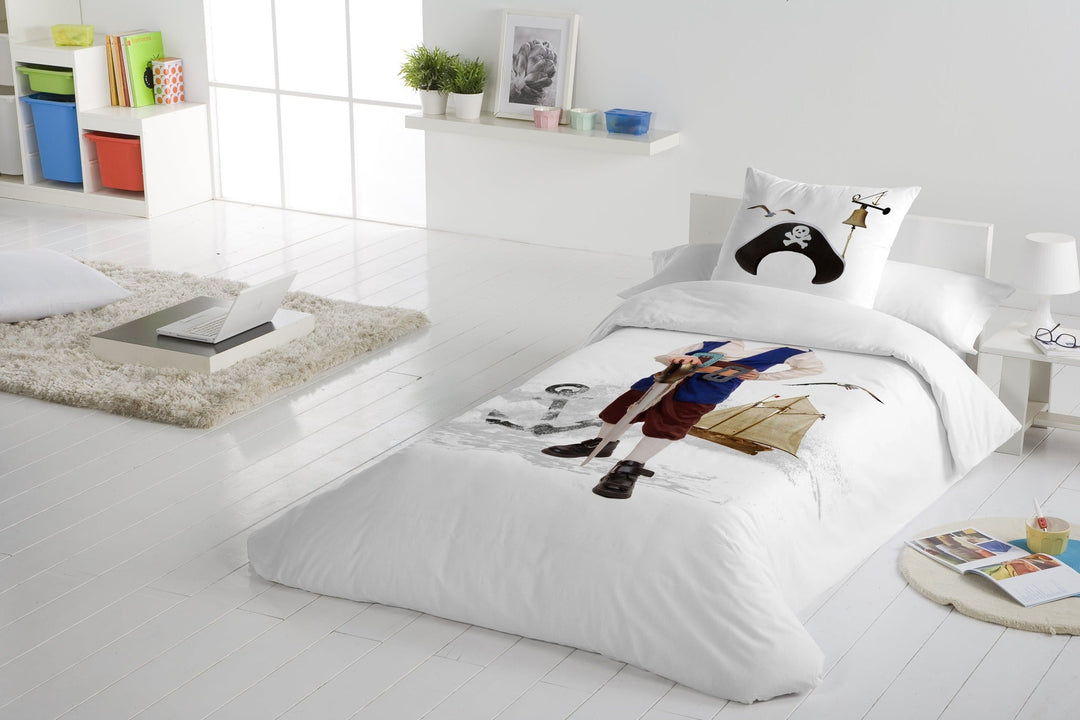 Parure de lit 2 pièces avec housse de couette et motif pirate de Gouchee Home