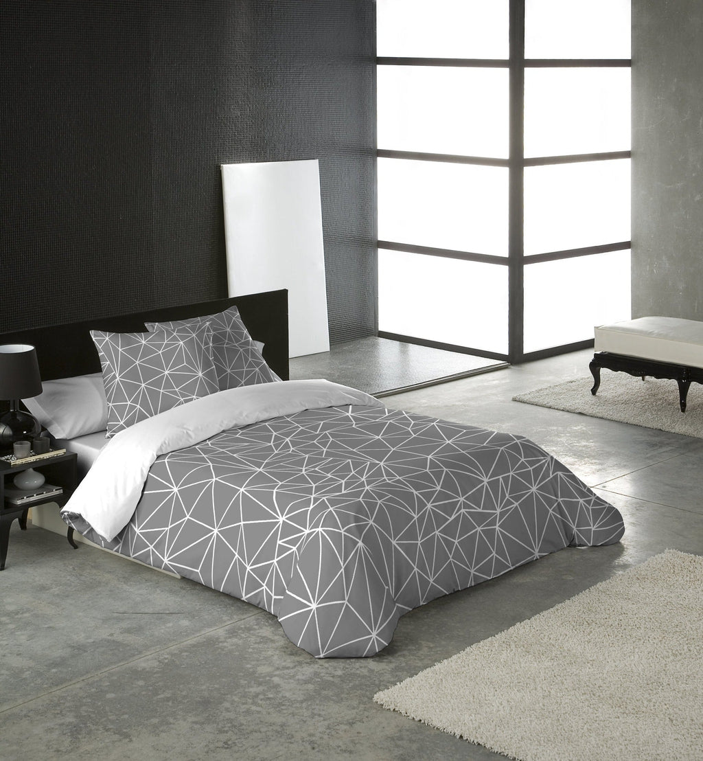 Triangle 3pc Cotton Duvet Cover Set