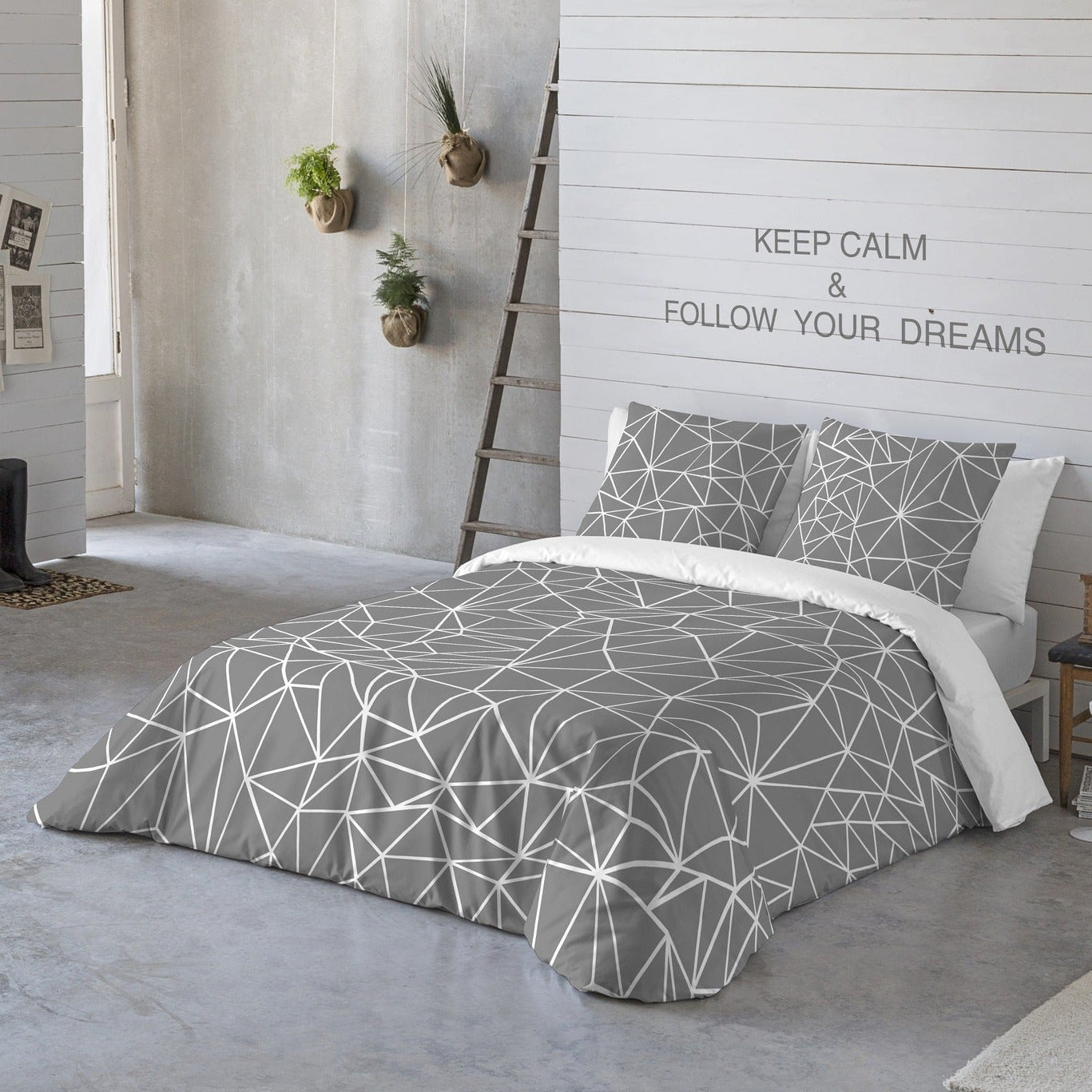 Triangle 3pc Cotton Duvet Cover Set