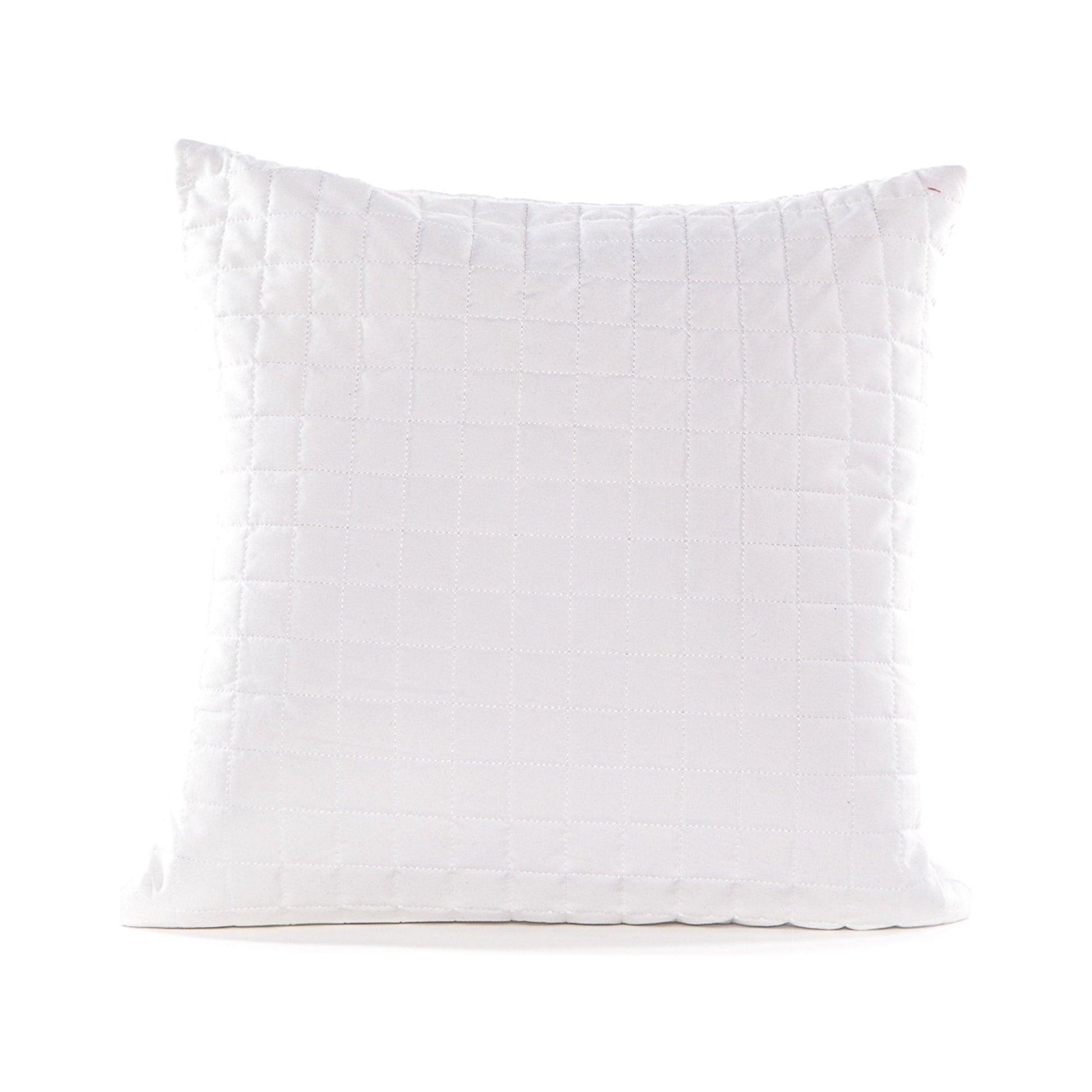 White pillow on a white background