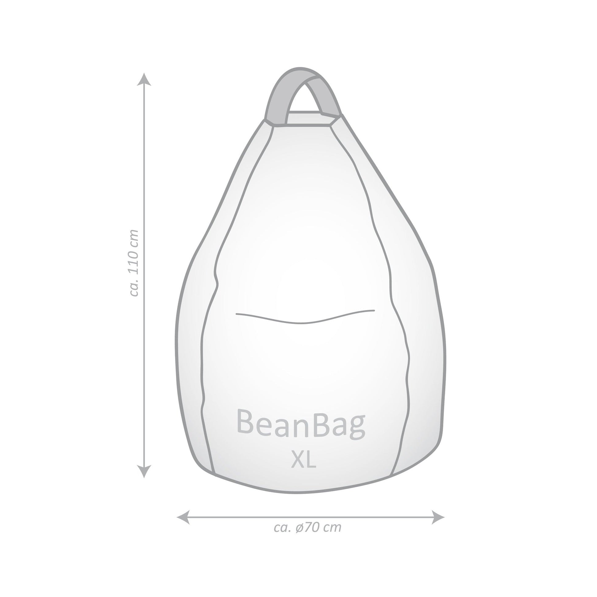 Fauteuil poire Harlekin