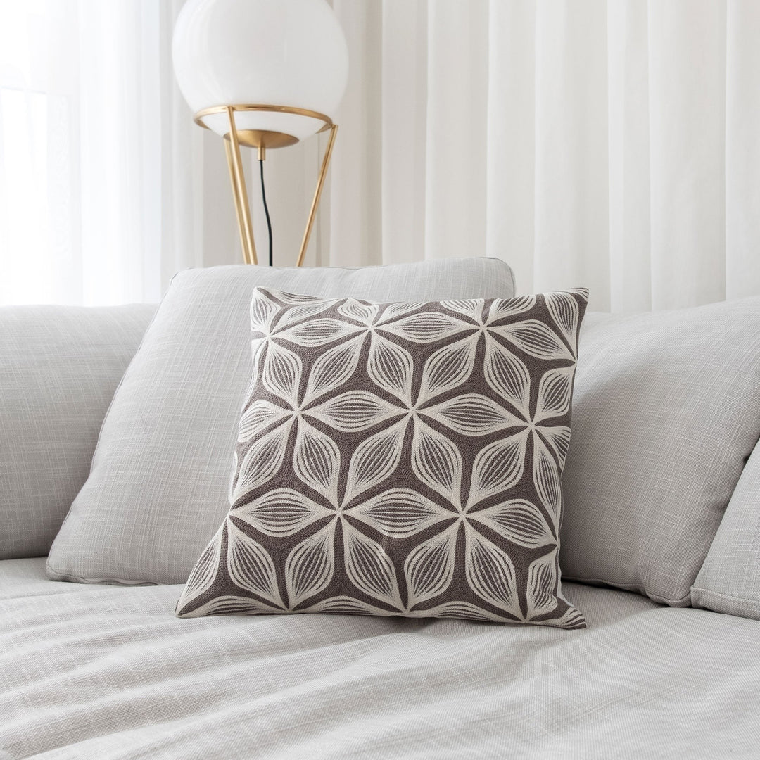 Cojín Ida Grey 18x18 paquete de 2