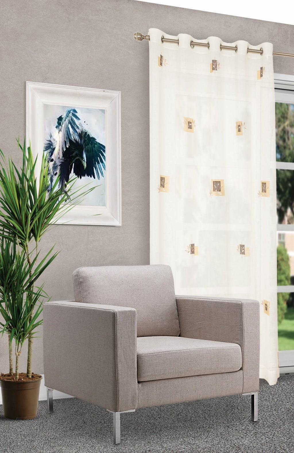 Impression Wide Semi-Sheer 2PC