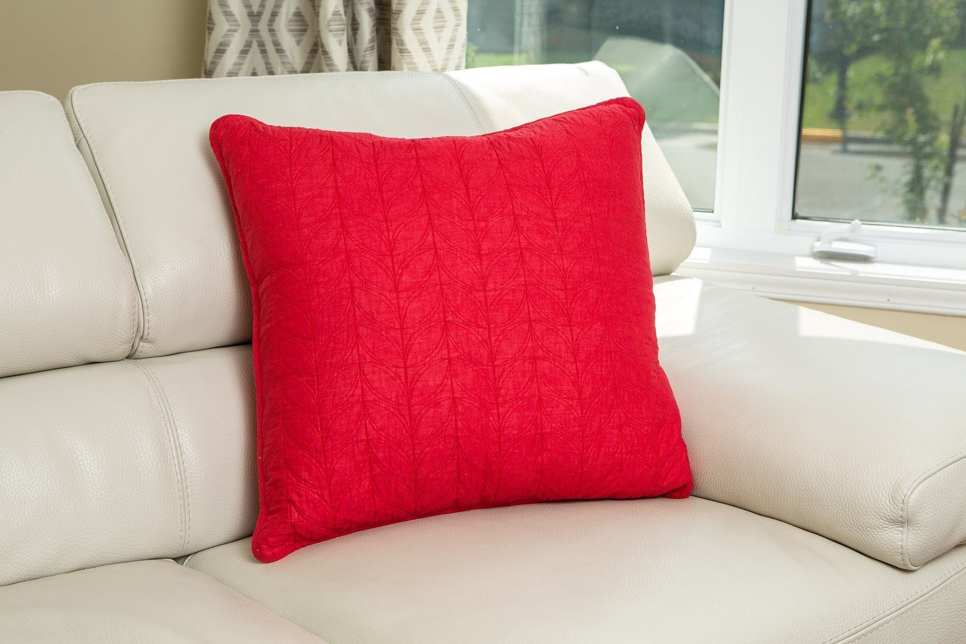 LEAF SOLID Euro Sham 2PC