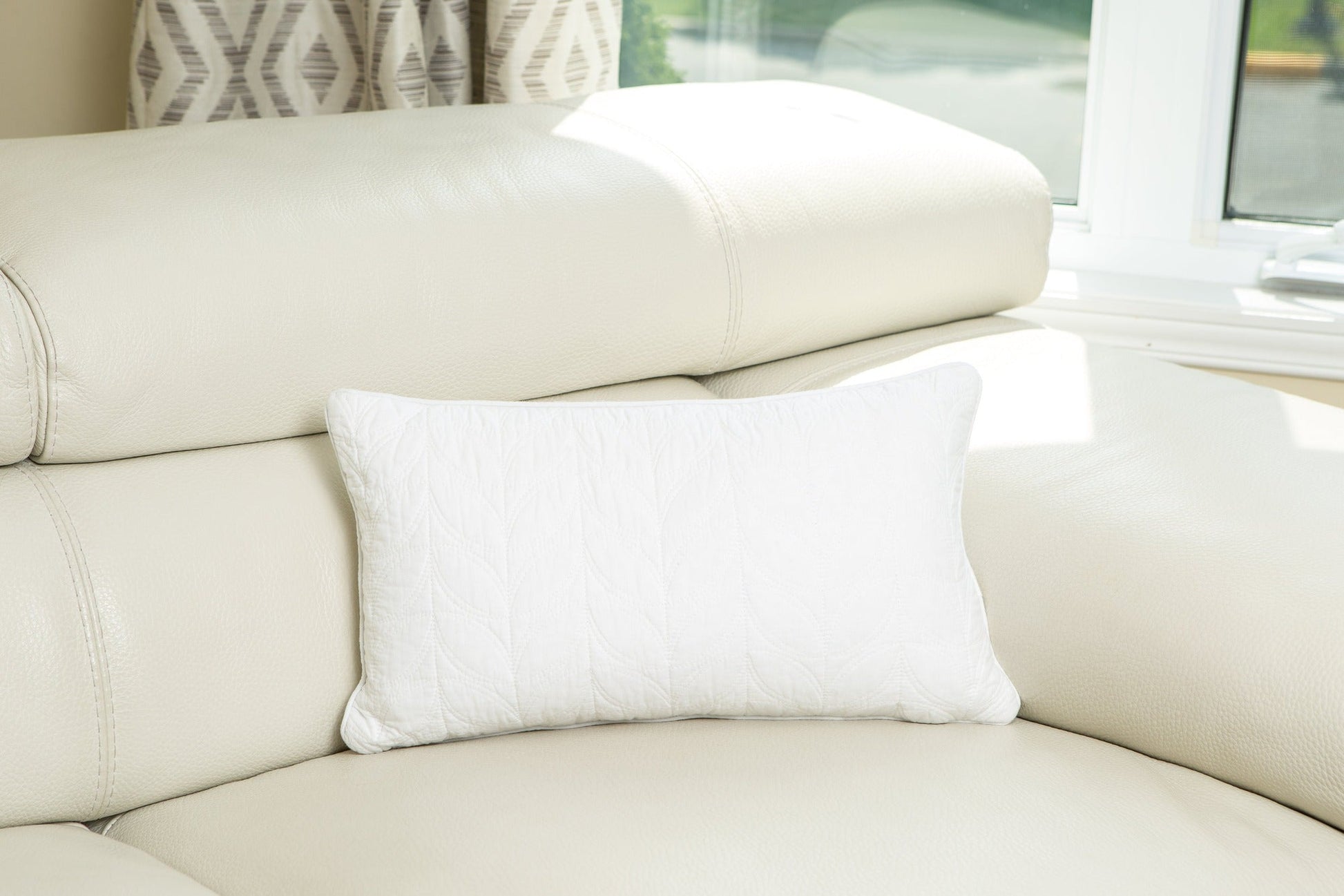 LEAF SOLID Long Cushion 2PC