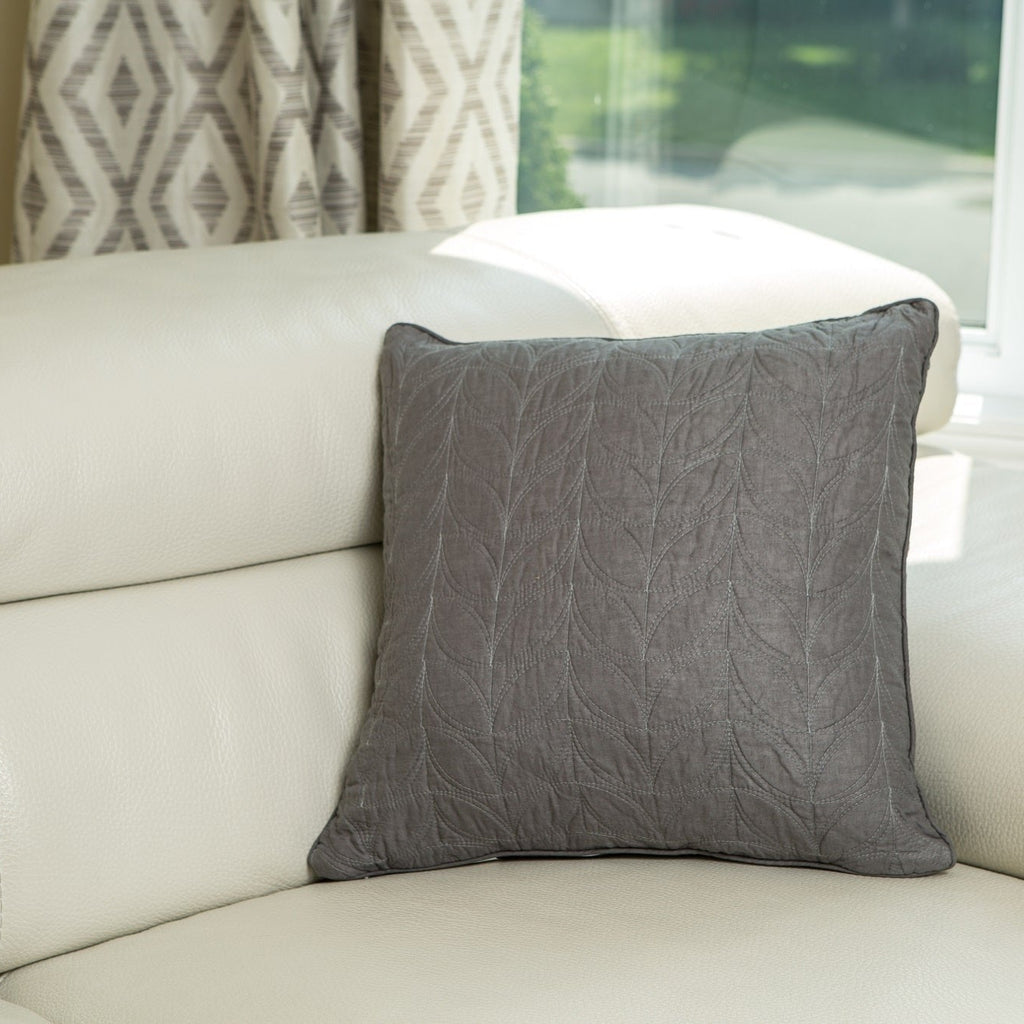 Coussin carré LEAF SOLID